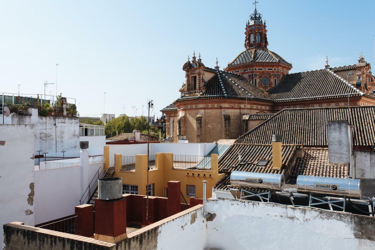 Apartamento Aitana, Vistas Iglesia Magdalena Desde Azotea Lägenhet Sevilla Exteriör bild